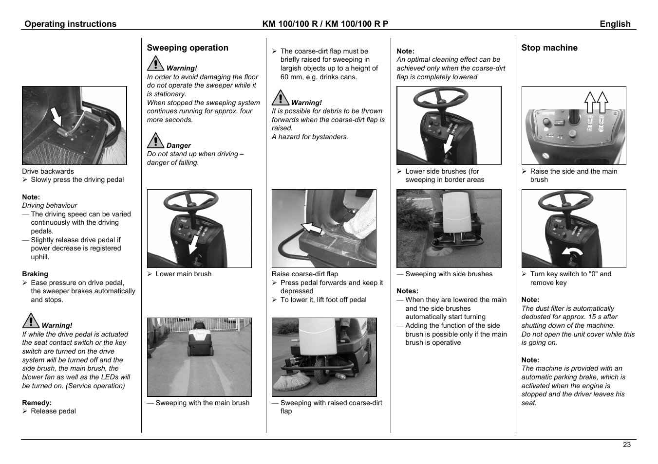 Karcher KM 100 / 100 R P User Manual | Page 8 / 21