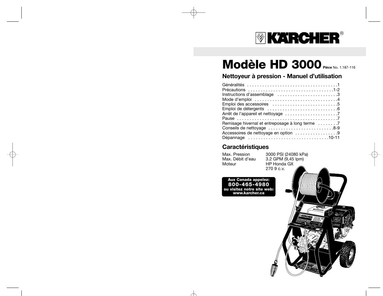 Modèle hd 3000 | Karcher HD 3000 User Manual | Page 15 / 21