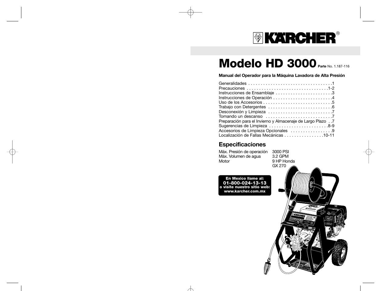 Modelo hd 3000 | Karcher HD 3000 User Manual | Page 8 / 21