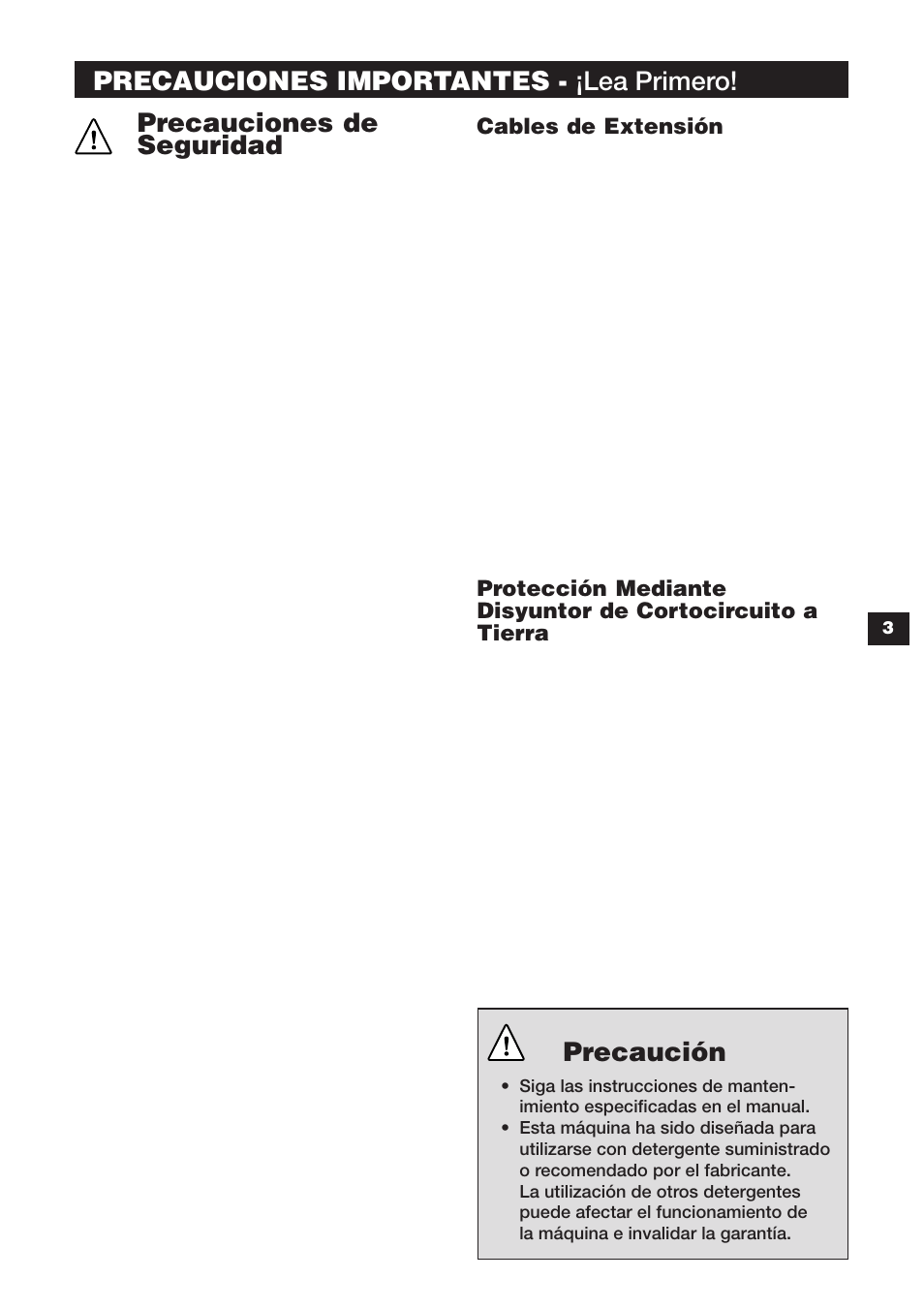 Precauciones de seguridad | Karcher K 240 User Manual | Page 15 / 24