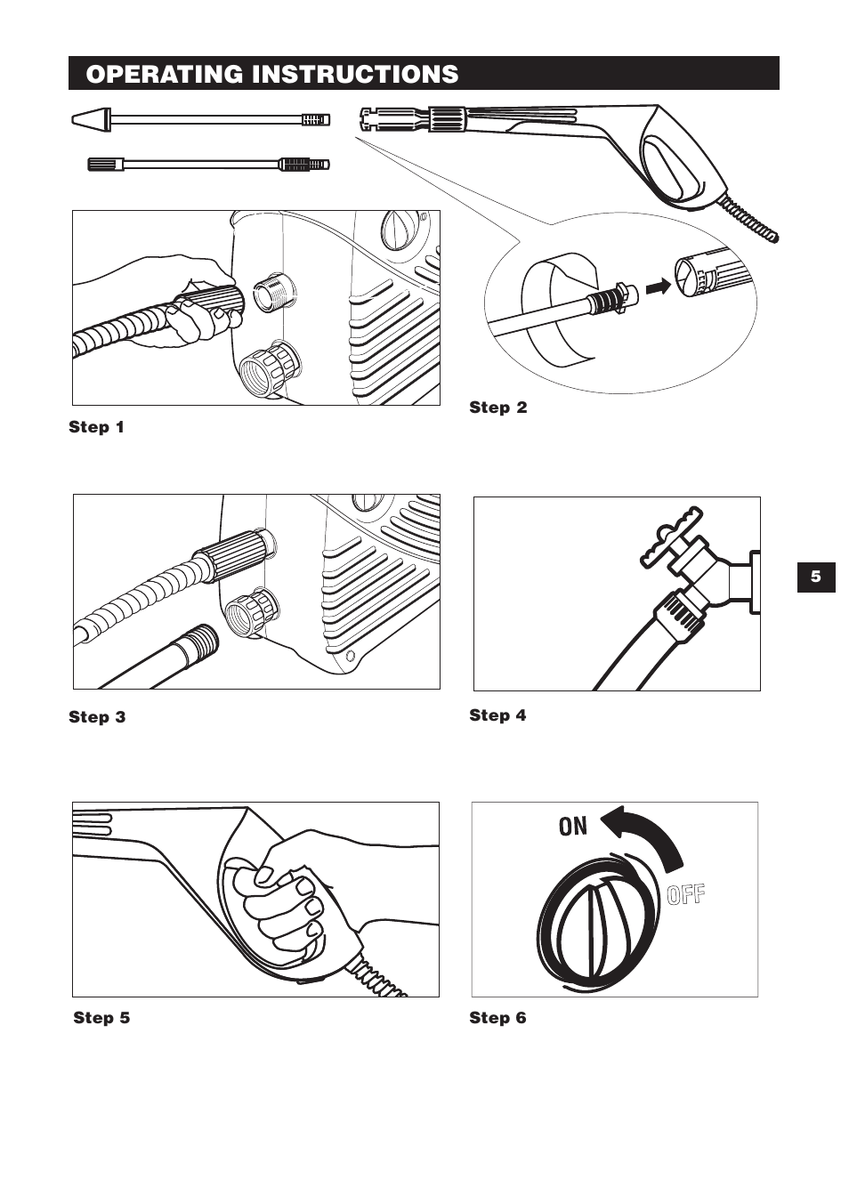 Operating instructions | Karcher K 240 User Manual | Page 5 / 24