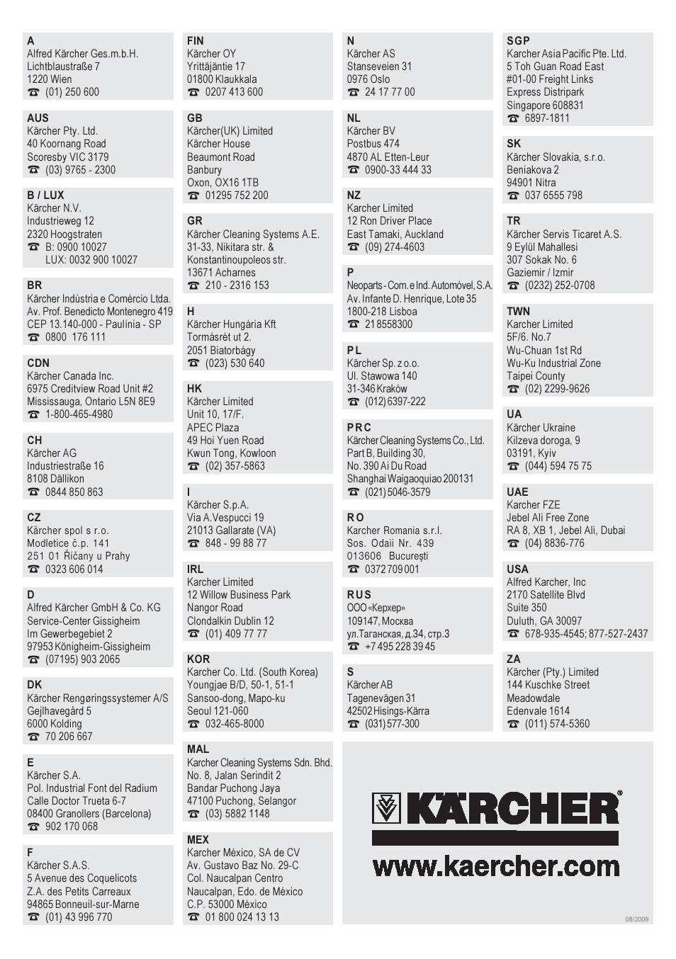 Karcher K 4.650 User Manual | Page 18 / 18