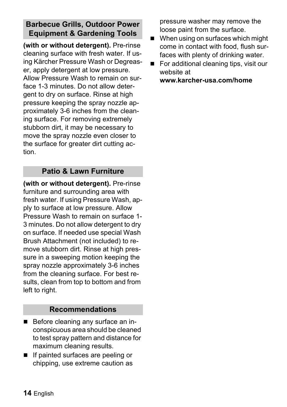 Karcher K 3.68 M User Manual | Page 14 / 56