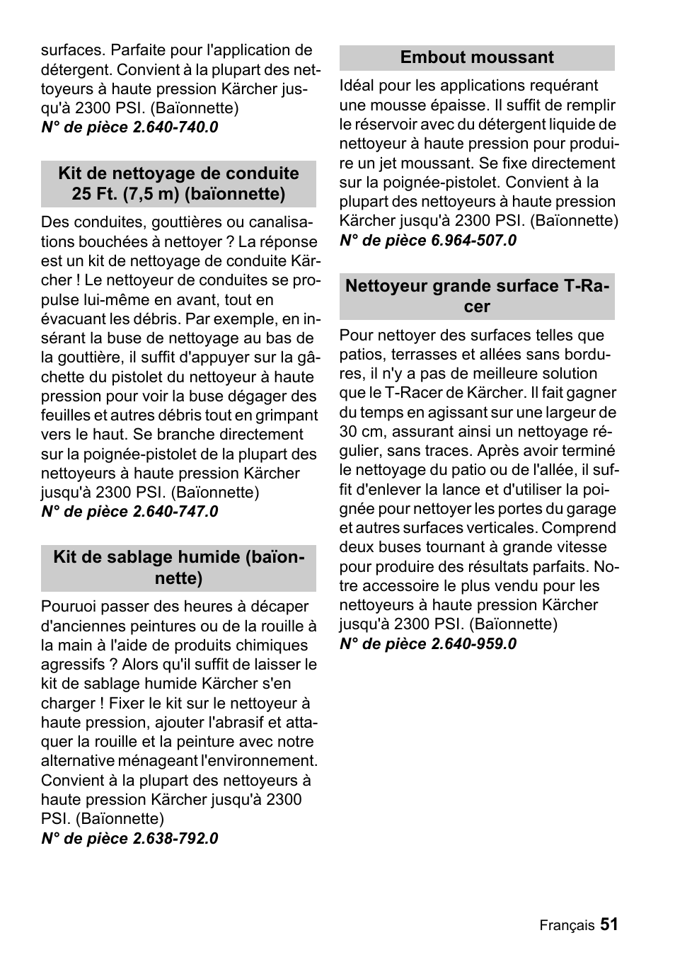 Karcher K 3.68 M User Manual | Page 51 / 56
