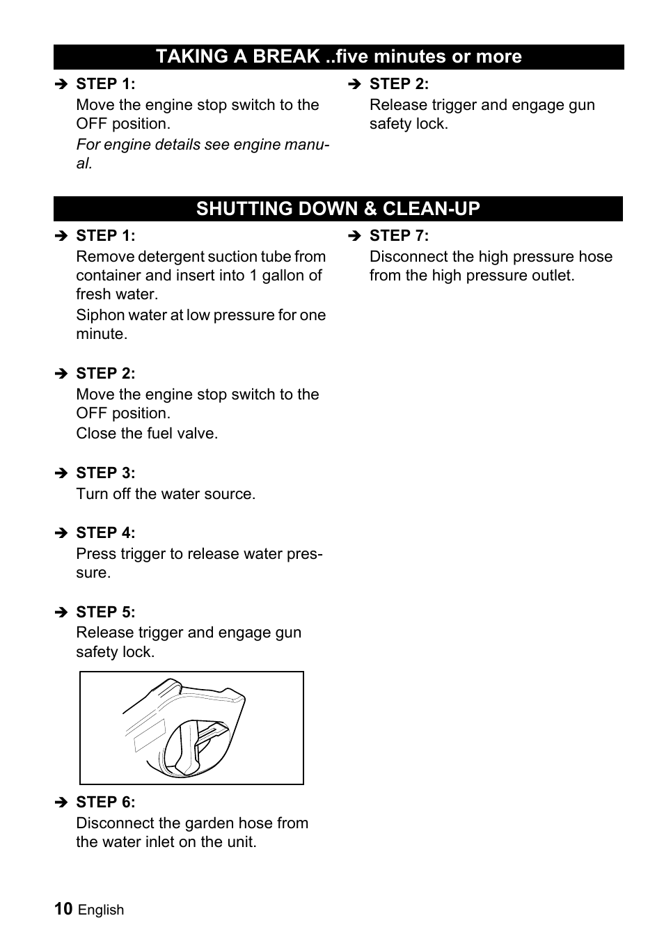 Karcher G 2500 LH User Manual | Page 10 / 46