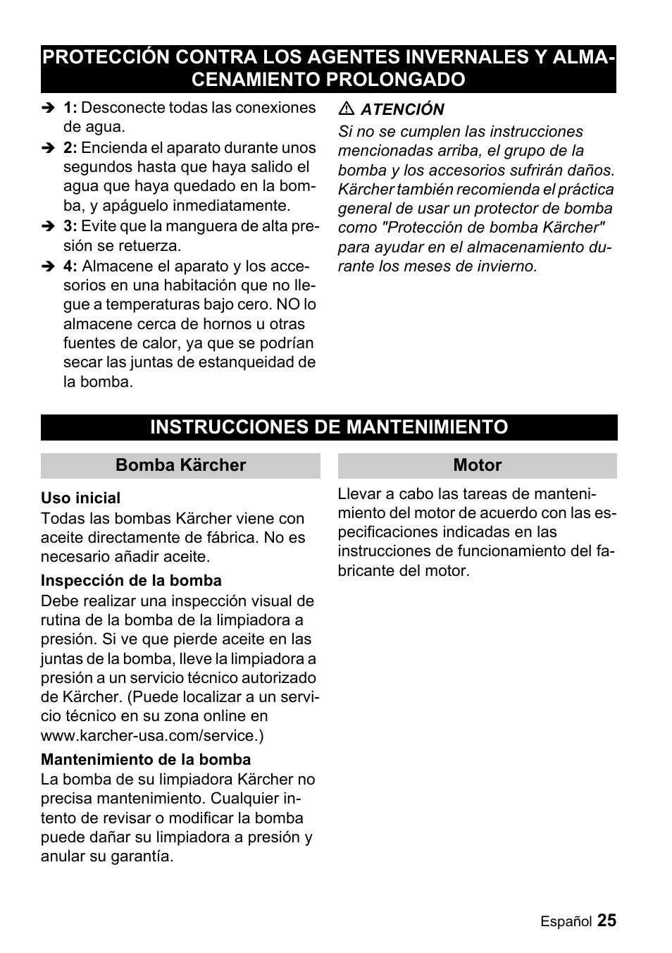 Karcher G 2500 LH User Manual | Page 25 / 46