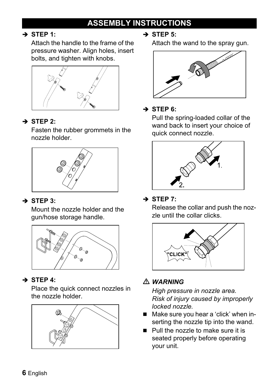 Assembly instructions | Karcher G 2500 LH User Manual | Page 6 / 46