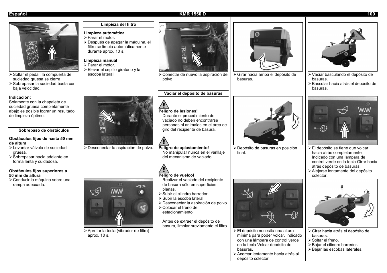 Karcher KMR 1550 D User Manual | Page 100 / 223