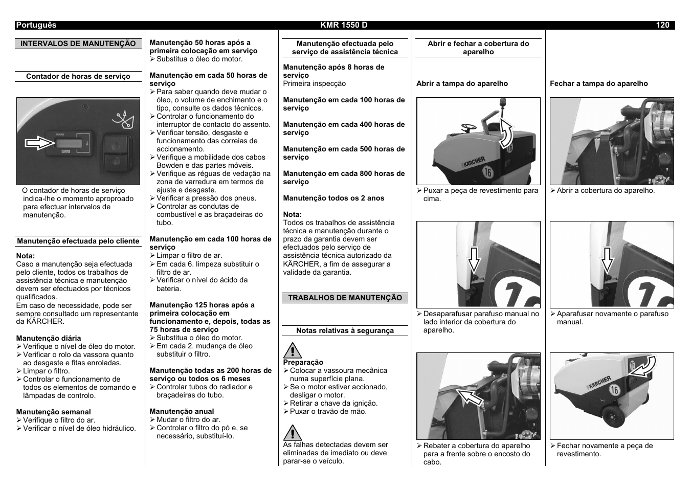 Karcher KMR 1550 D User Manual | Page 120 / 223