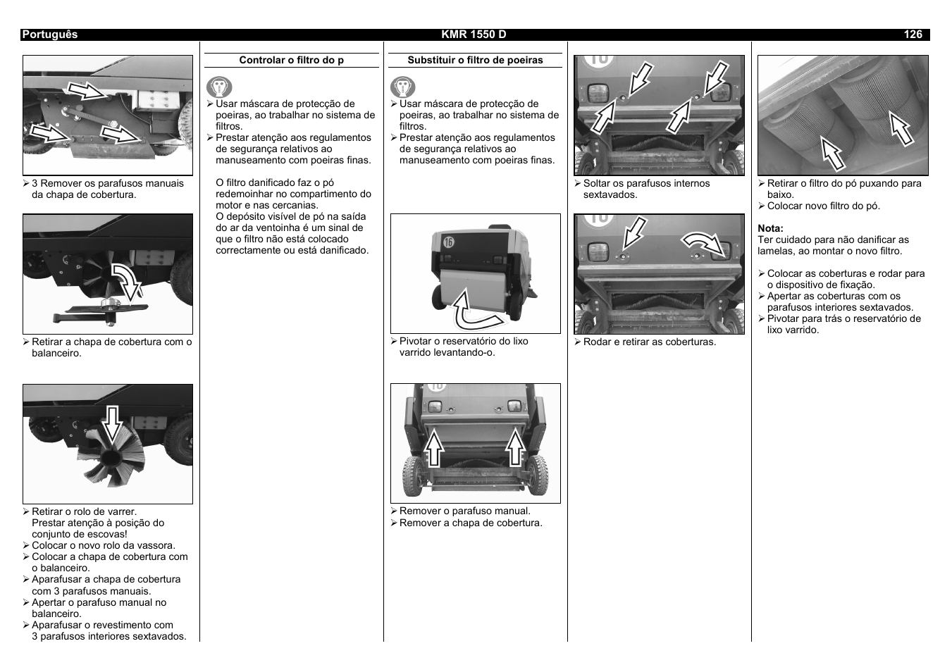 Karcher KMR 1550 D User Manual | Page 126 / 223