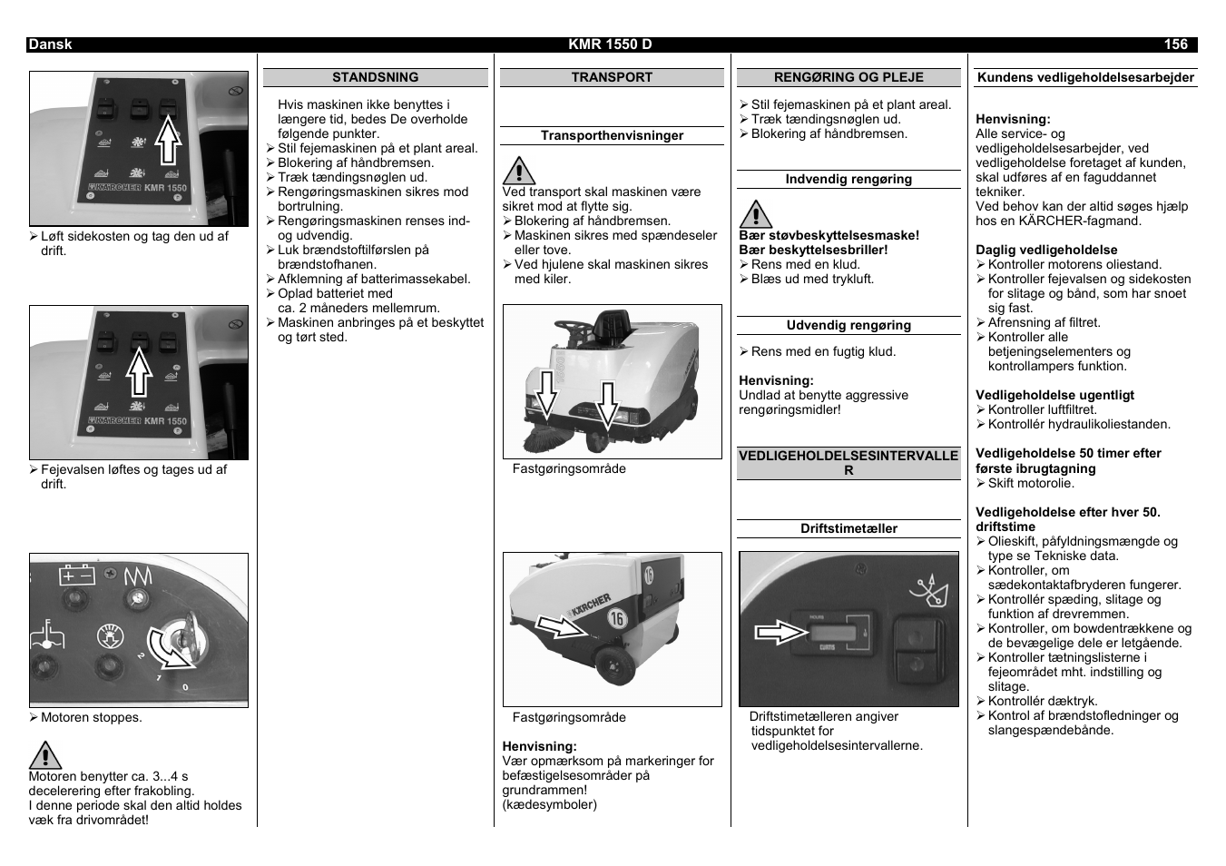 Karcher KMR 1550 D User Manual | Page 156 / 223