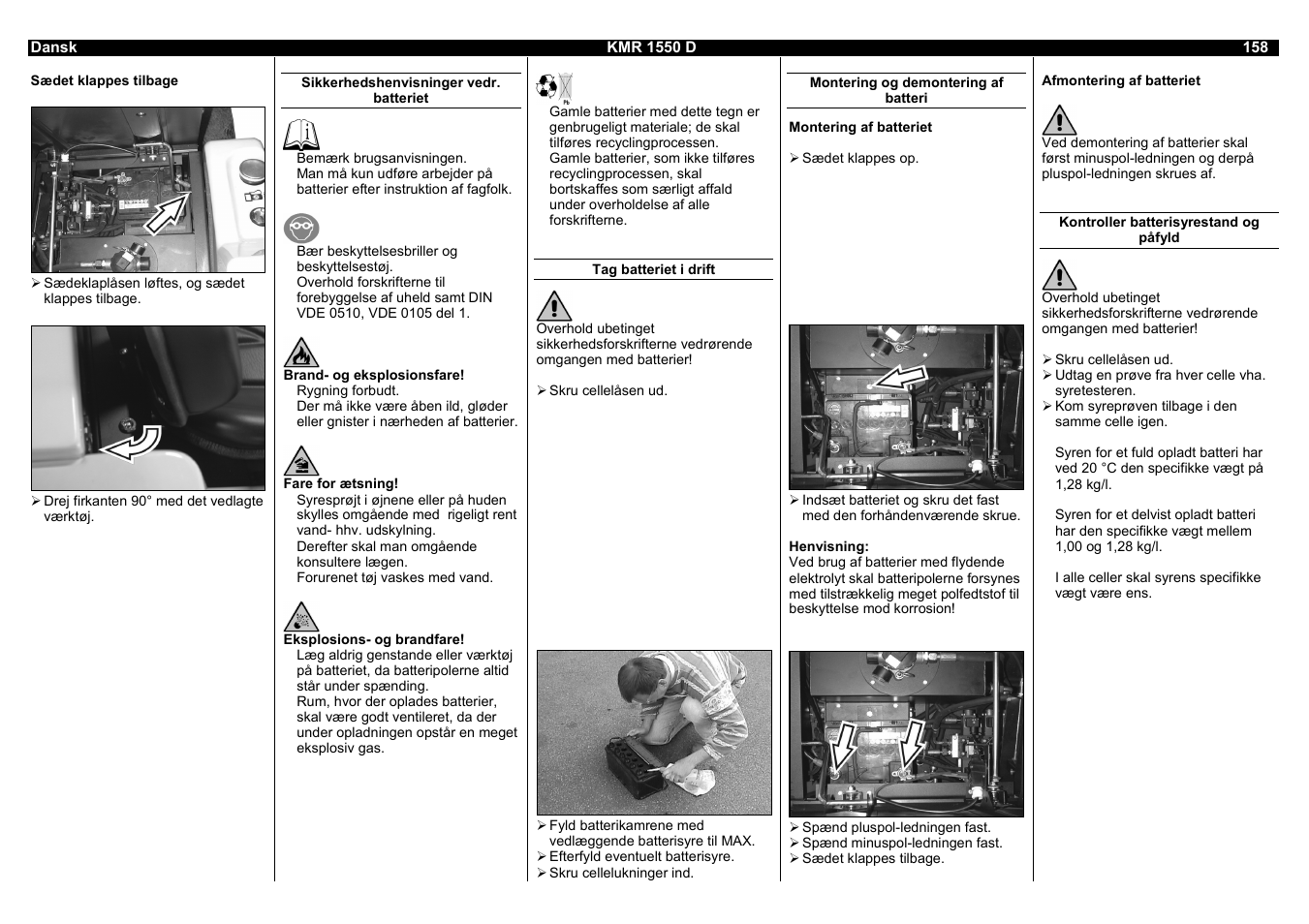 Karcher KMR 1550 D User Manual | Page 158 / 223