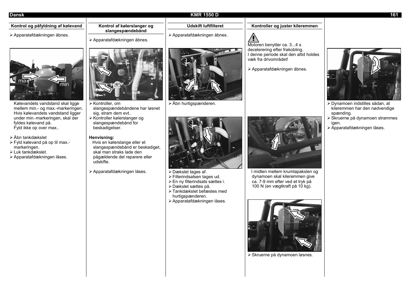 Karcher KMR 1550 D User Manual | Page 161 / 223