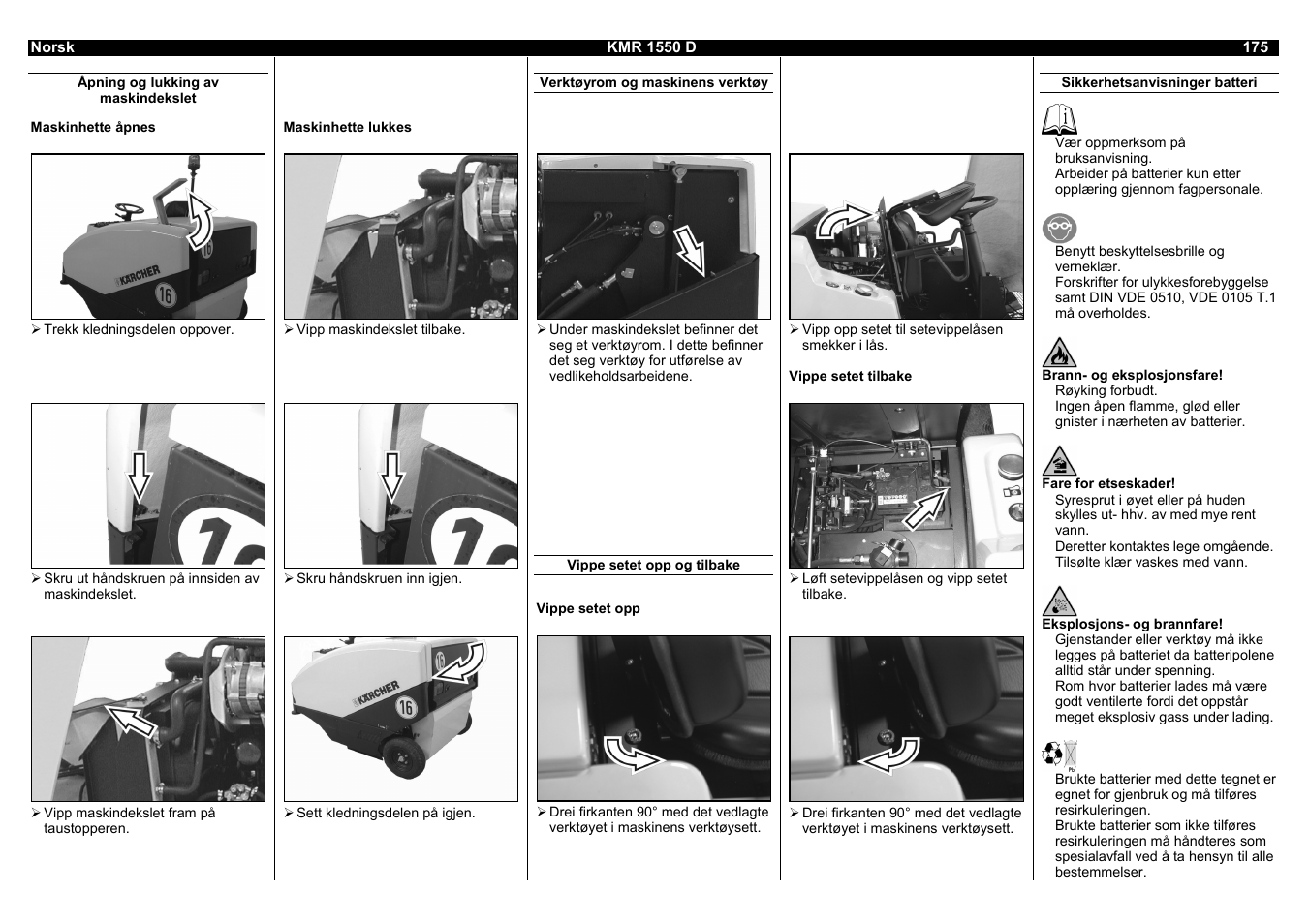Karcher KMR 1550 D User Manual | Page 175 / 223