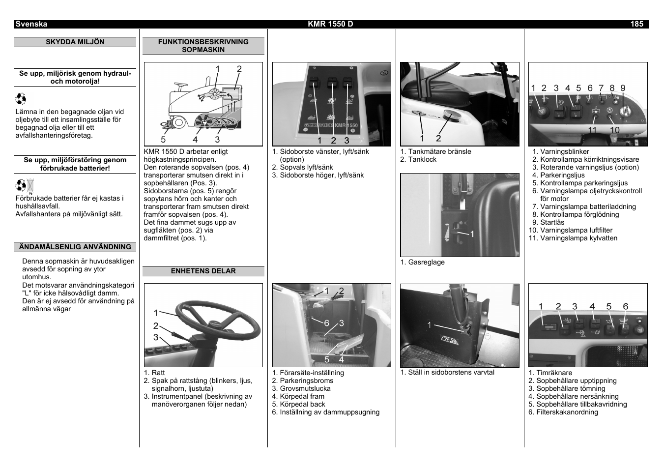 Karcher KMR 1550 D User Manual | Page 185 / 223