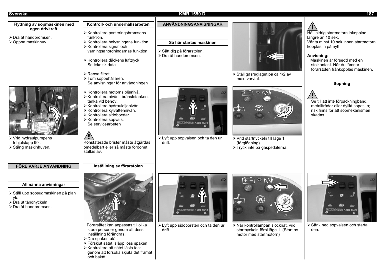 Karcher KMR 1550 D User Manual | Page 187 / 223