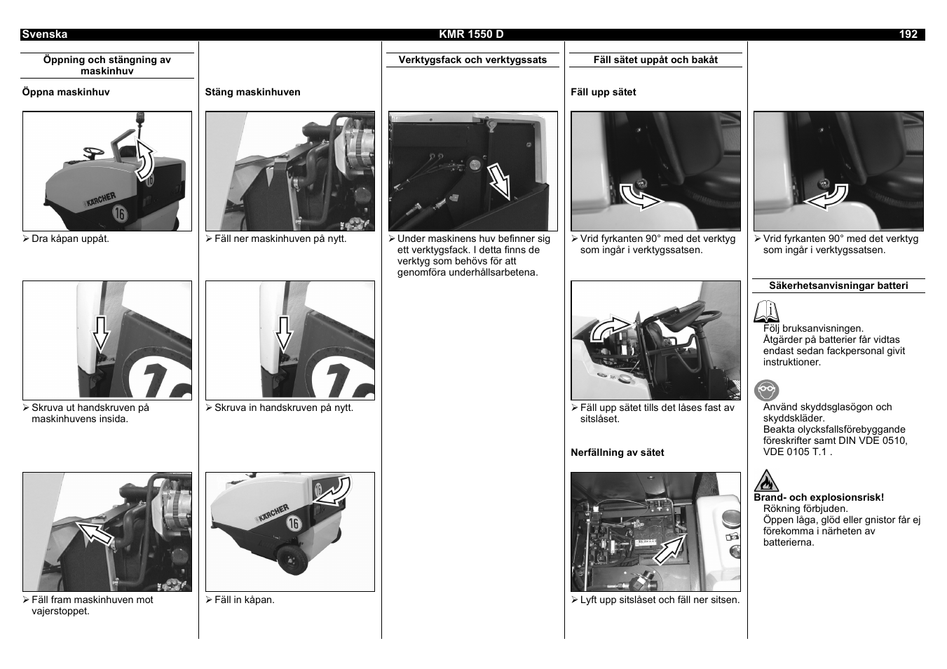 Karcher KMR 1550 D User Manual | Page 192 / 223