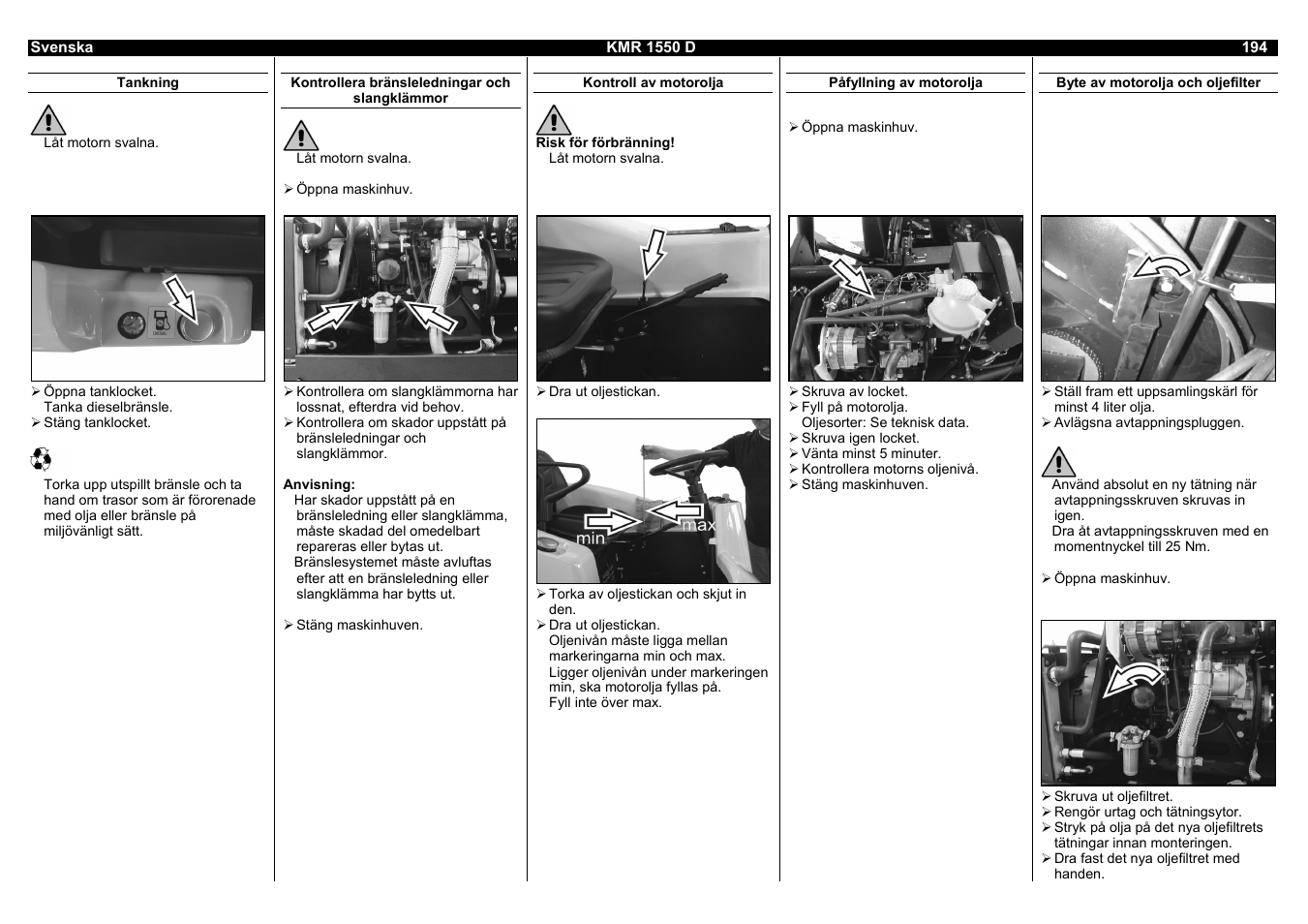 Karcher KMR 1550 D User Manual | Page 194 / 223