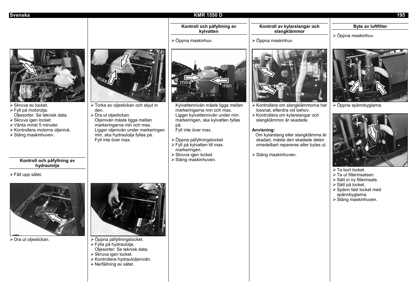 Karcher KMR 1550 D User Manual | Page 195 / 223