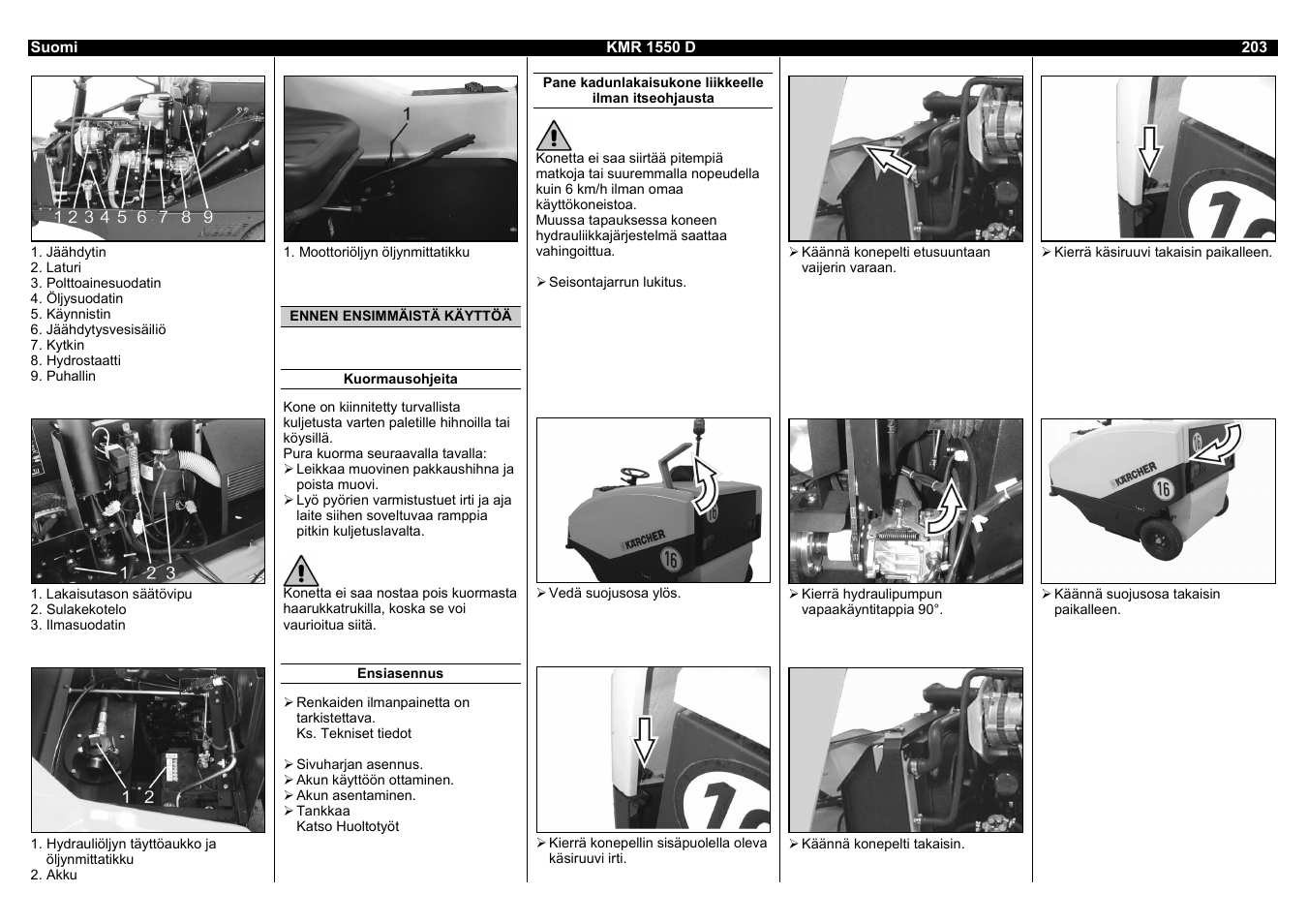 Karcher KMR 1550 D User Manual | Page 203 / 223