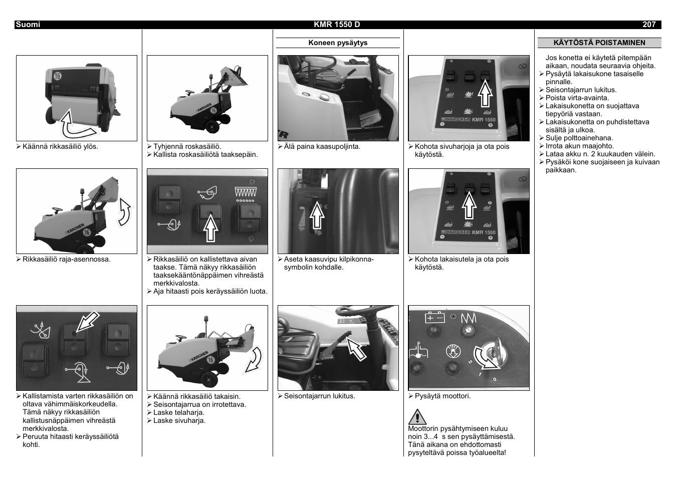 Karcher KMR 1550 D User Manual | Page 207 / 223