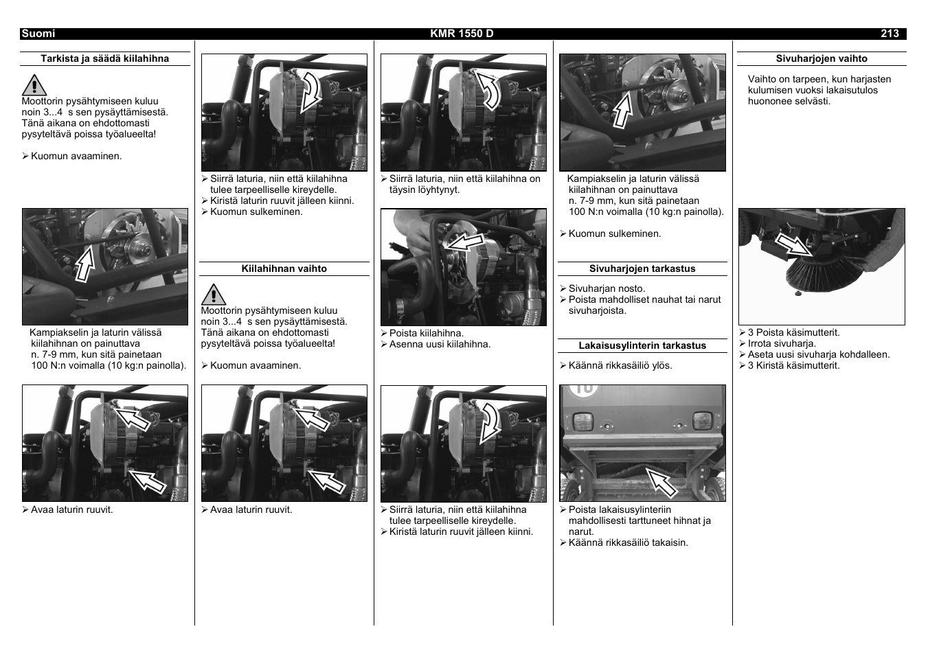 Karcher KMR 1550 D User Manual | Page 213 / 223