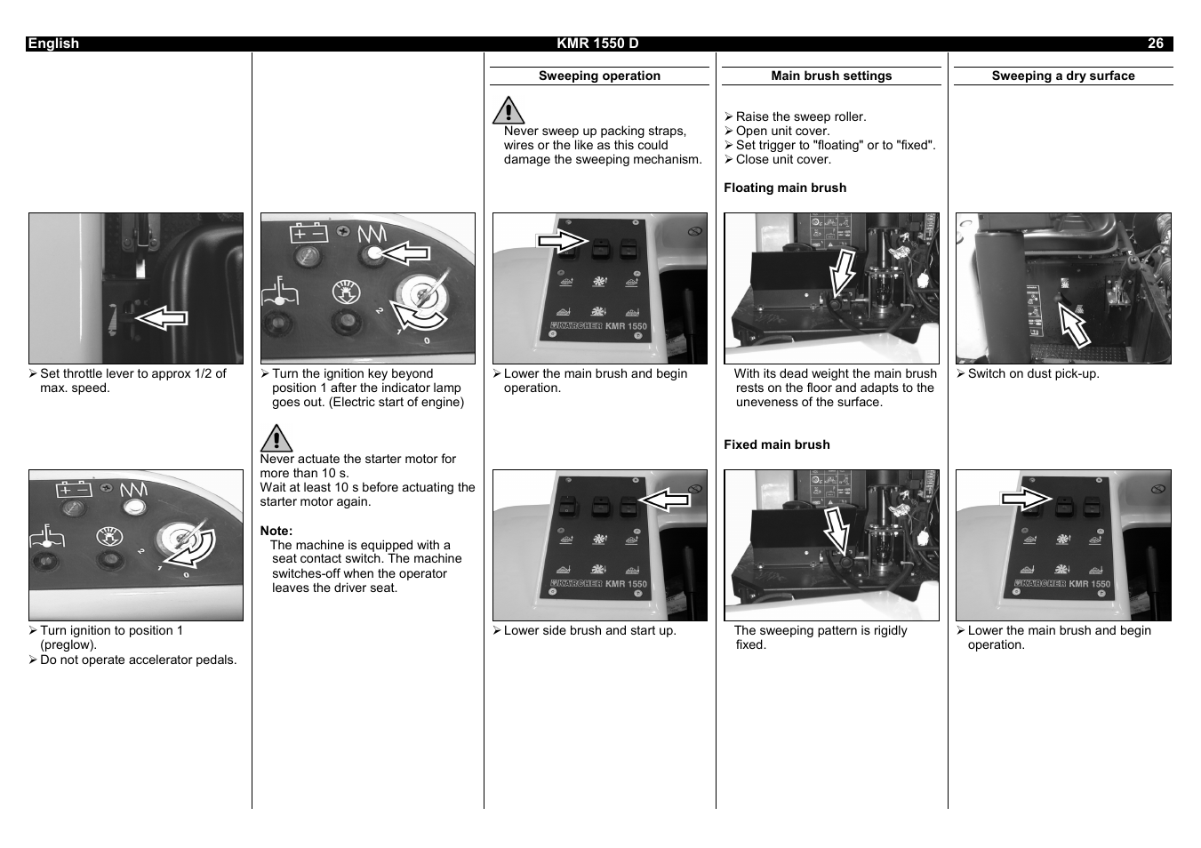 Karcher KMR 1550 D User Manual | Page 26 / 223