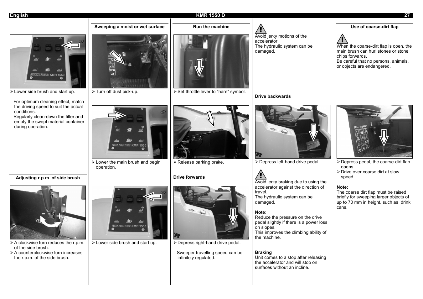 Karcher KMR 1550 D User Manual | Page 27 / 223