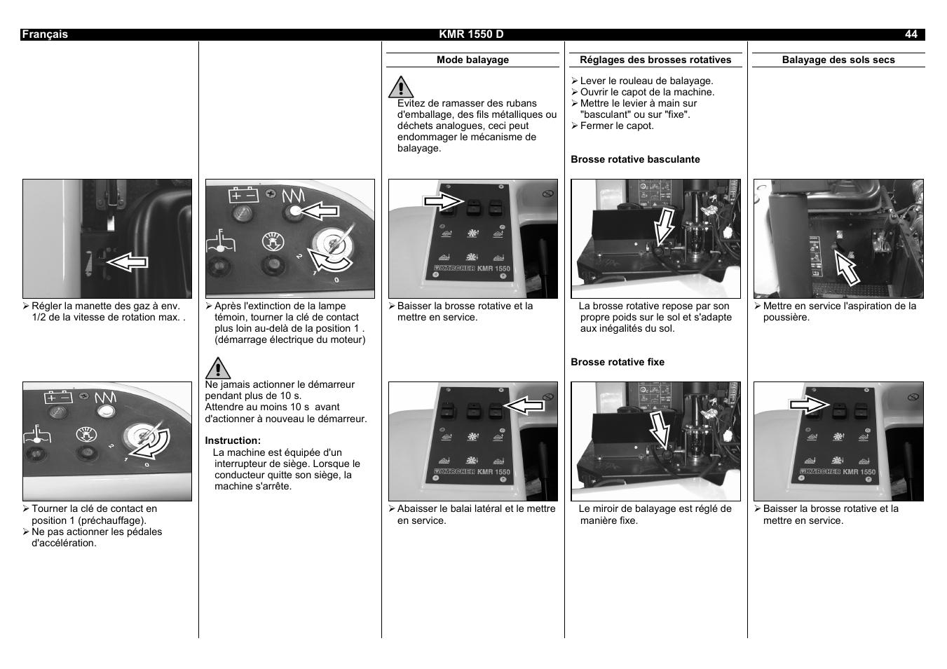 Karcher KMR 1550 D User Manual | Page 44 / 223