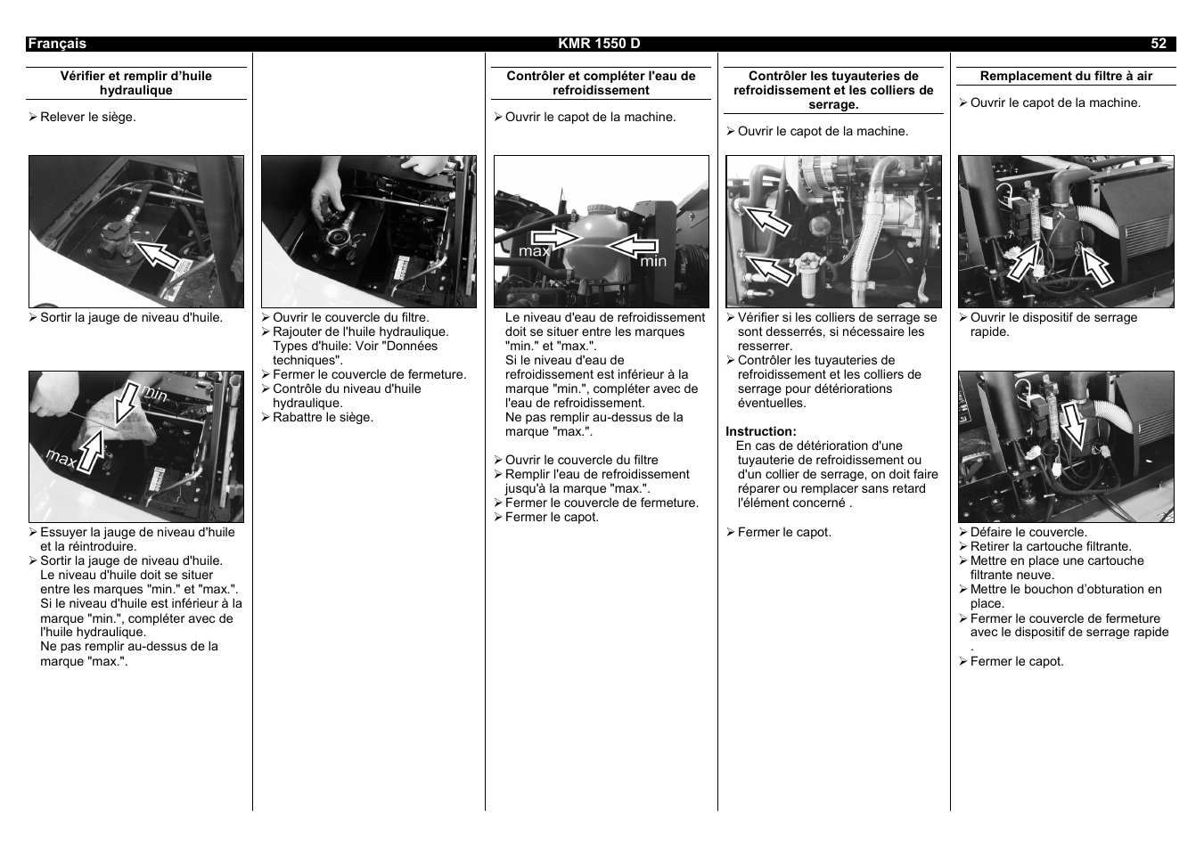 Karcher KMR 1550 D User Manual | Page 52 / 223