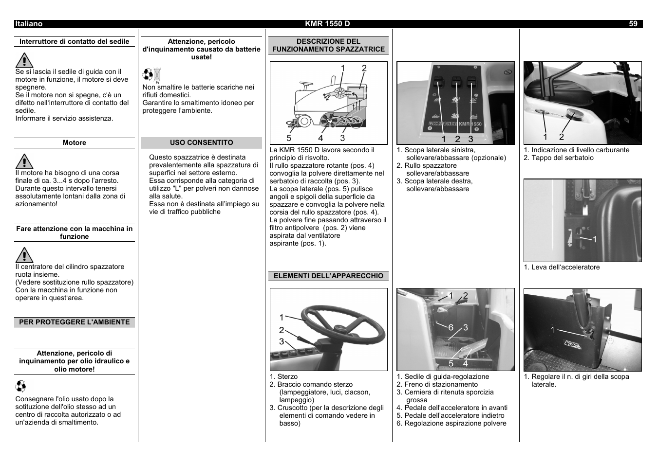 Karcher KMR 1550 D User Manual | Page 59 / 223