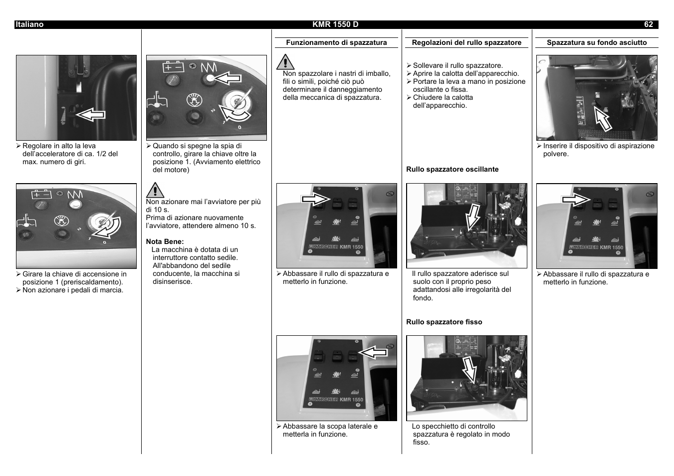 Karcher KMR 1550 D User Manual | Page 62 / 223