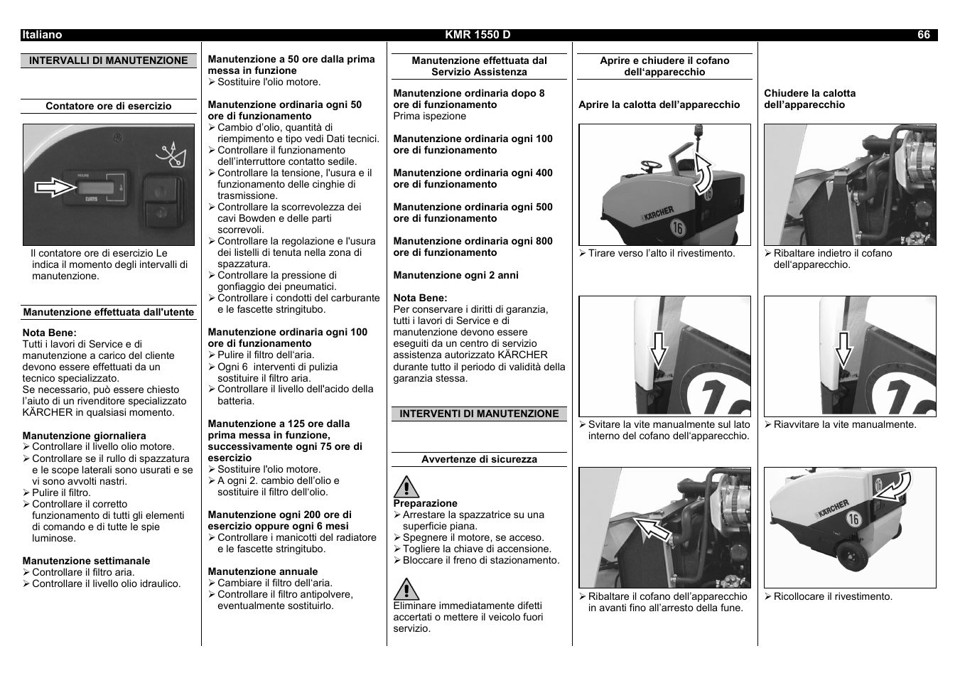 Karcher KMR 1550 D User Manual | Page 66 / 223