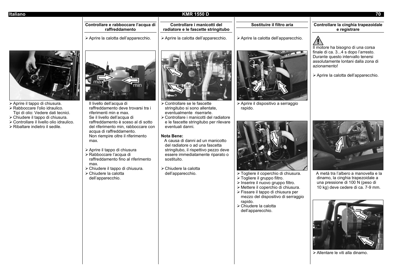 Karcher KMR 1550 D User Manual | Page 70 / 223