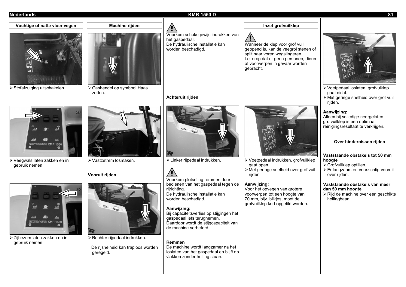 Karcher KMR 1550 D User Manual | Page 81 / 223