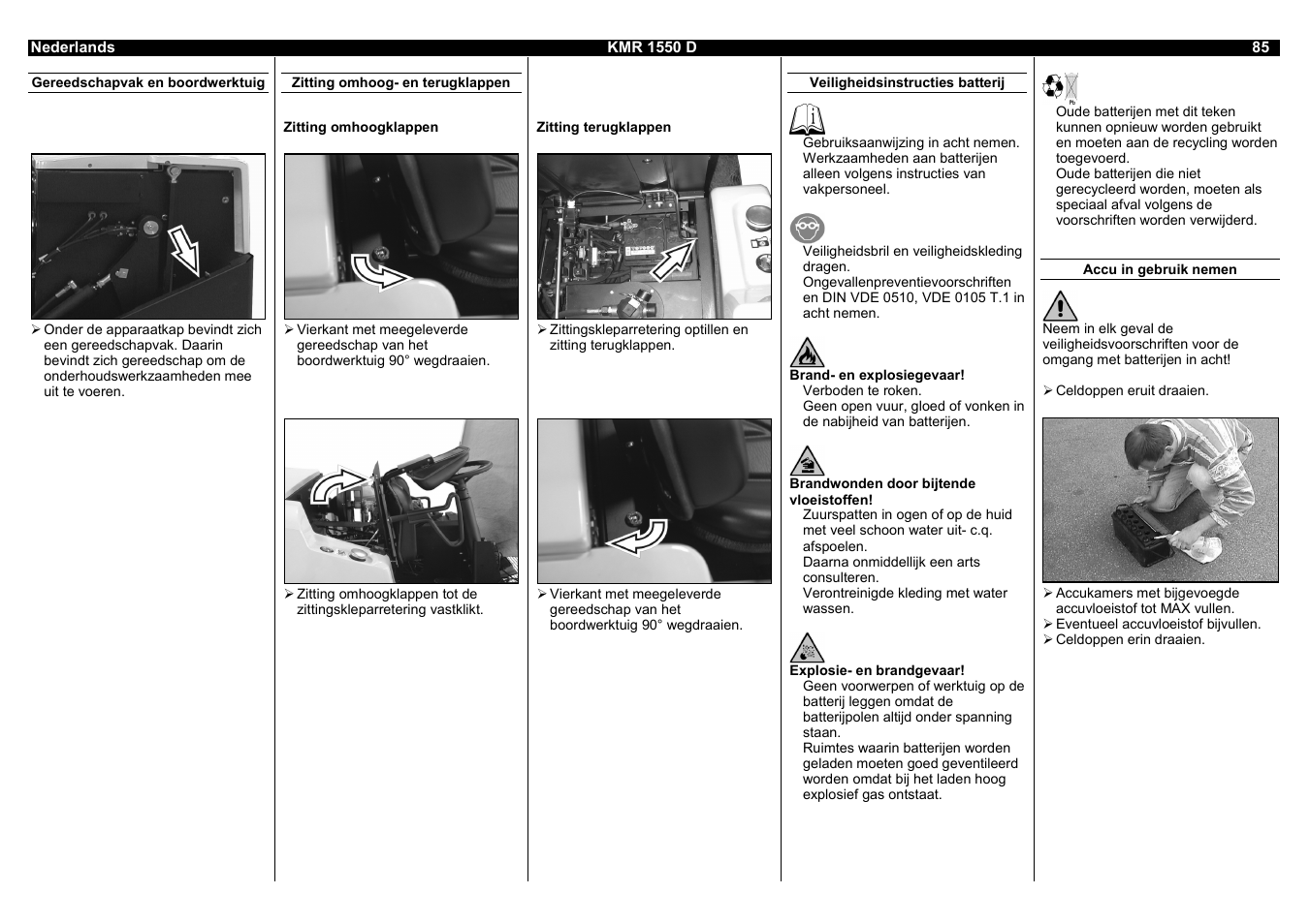Karcher KMR 1550 D User Manual | Page 85 / 223