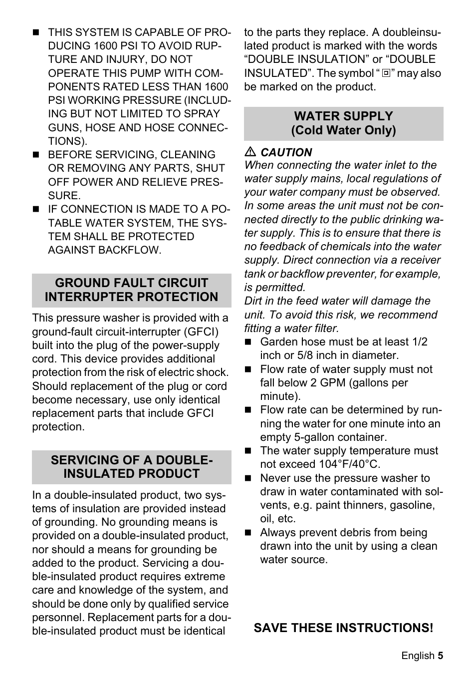 Karcher K 2.050 User Manual | Page 5 / 48