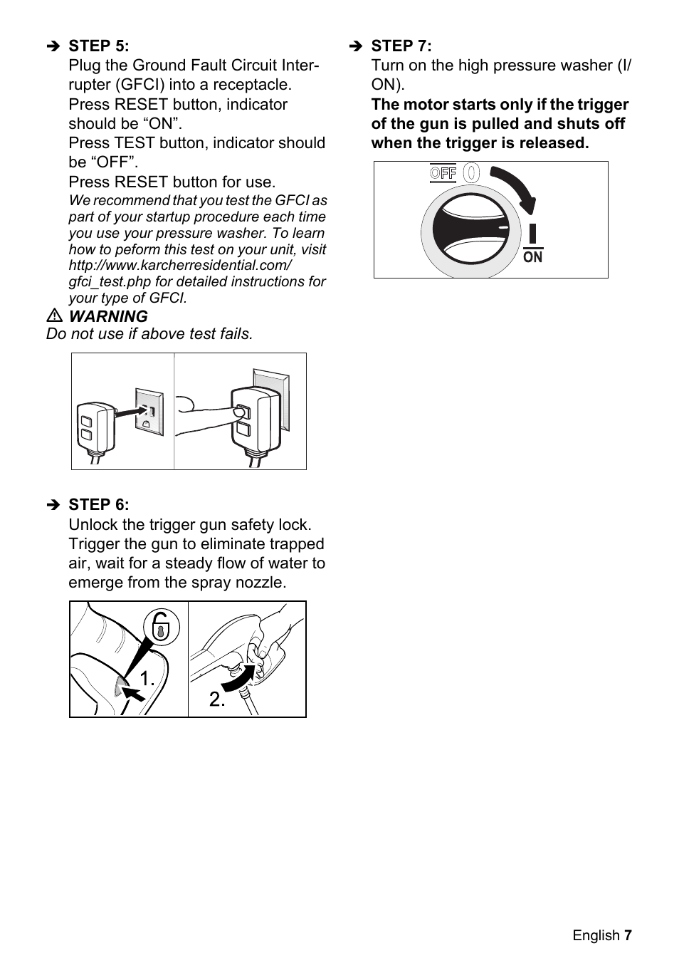 Karcher K 2.050 User Manual | Page 7 / 48
