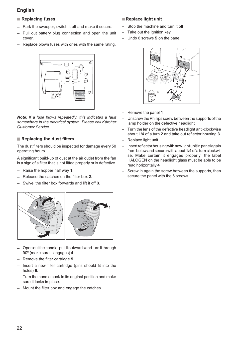 Karcher KMR 1250 BAT User Manual | Page 12 / 17