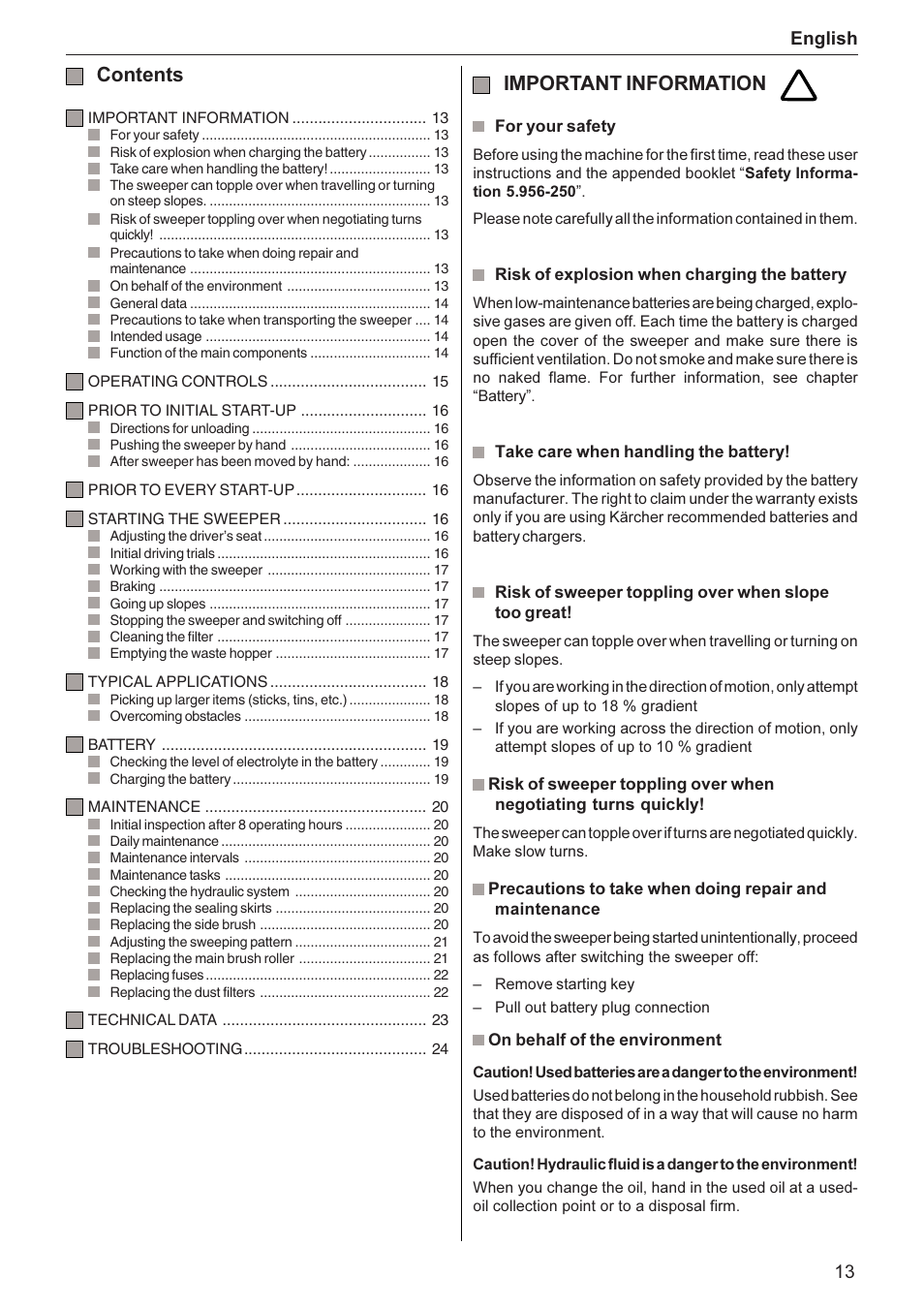 Karcher KMR 1250 BAT User Manual | Page 3 / 17