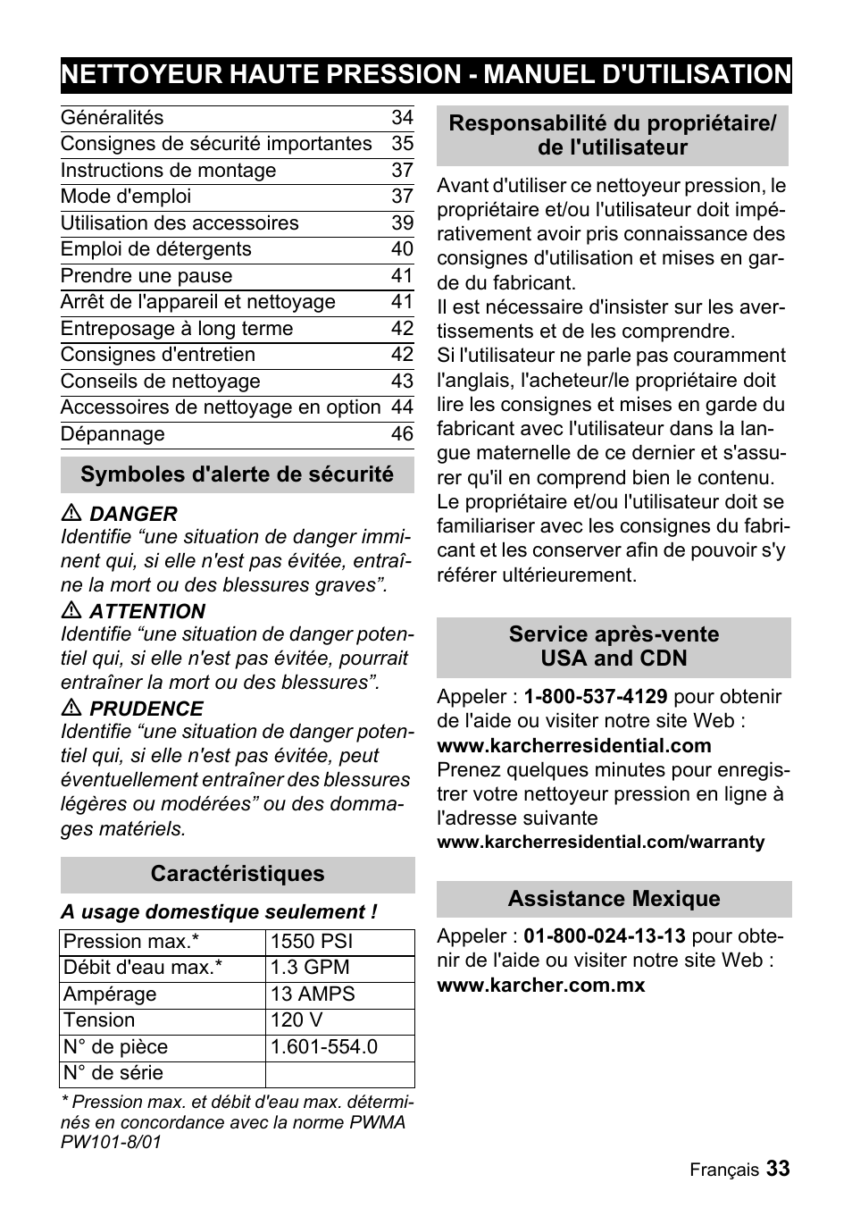 Nettoyeur haute pression - manuel d'utilisation | Karcher K 2.28 User Manual | Page 33 / 48