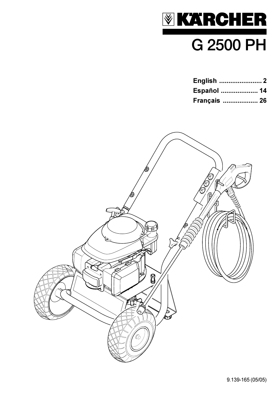 Karcher G 2500 PH User Manual | 40 pages