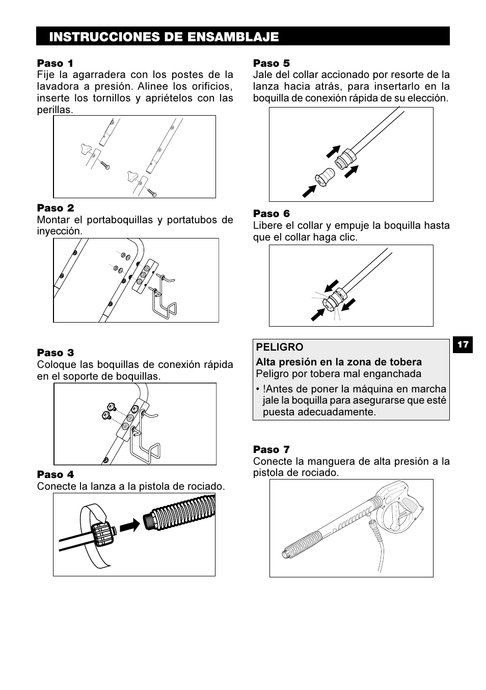 Instrucciones de ensamblaje | Karcher G 2500 PH User Manual | Page 17 / 40