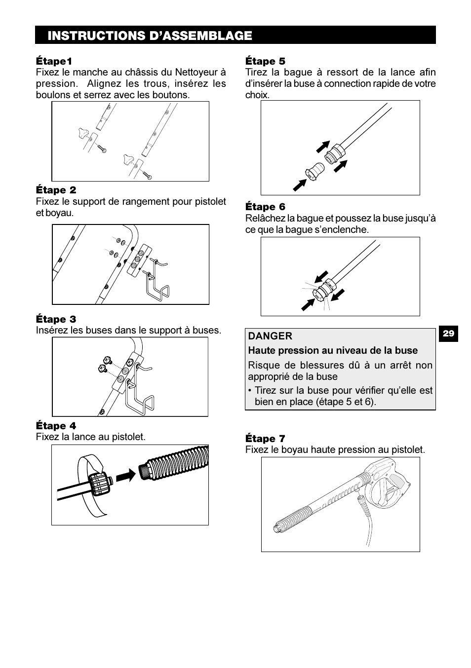 Instructions d’assemblage | Karcher G 2500 PH User Manual | Page 29 / 40