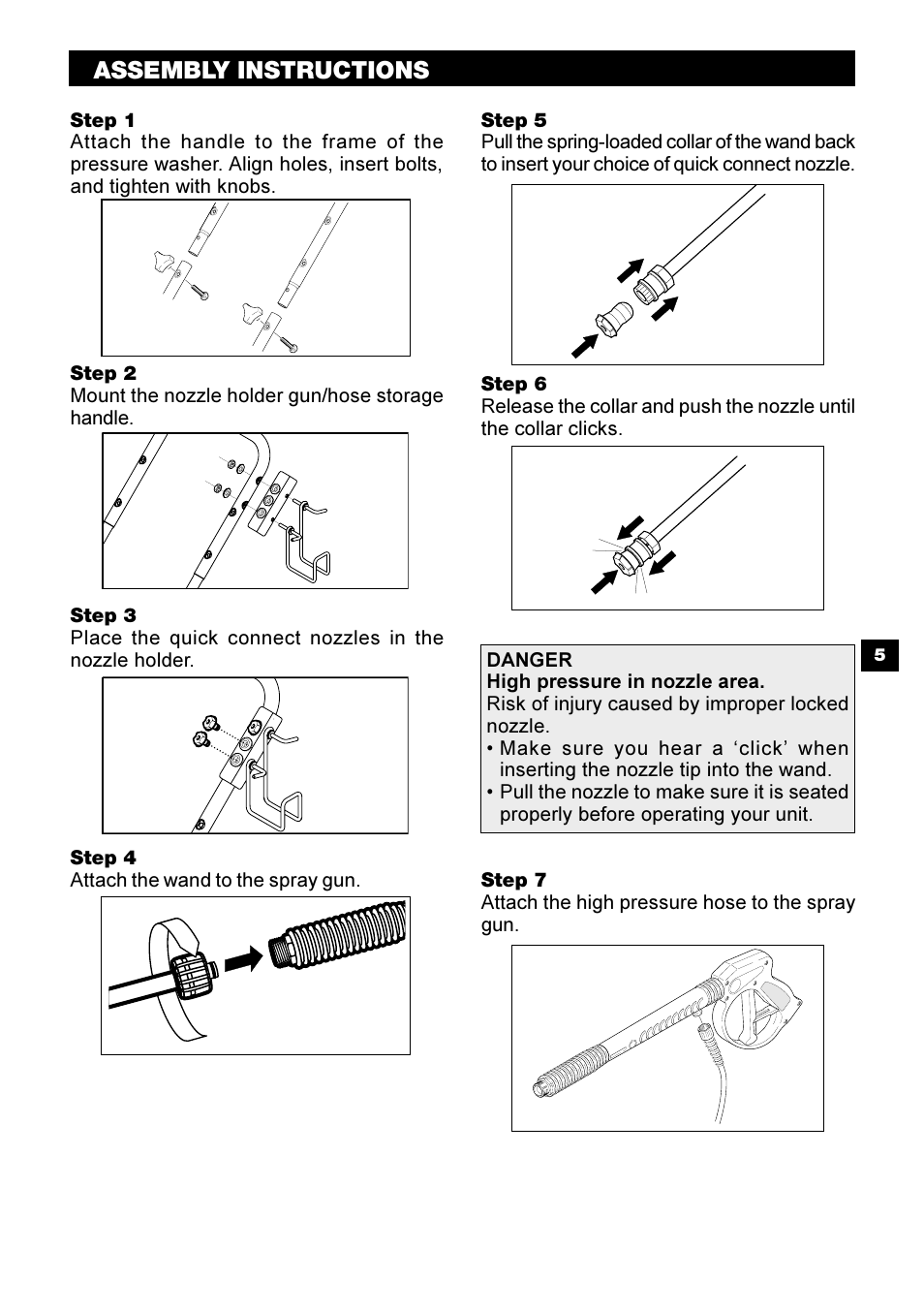 Assembly instructions | Karcher G 2500 PH User Manual | Page 5 / 40