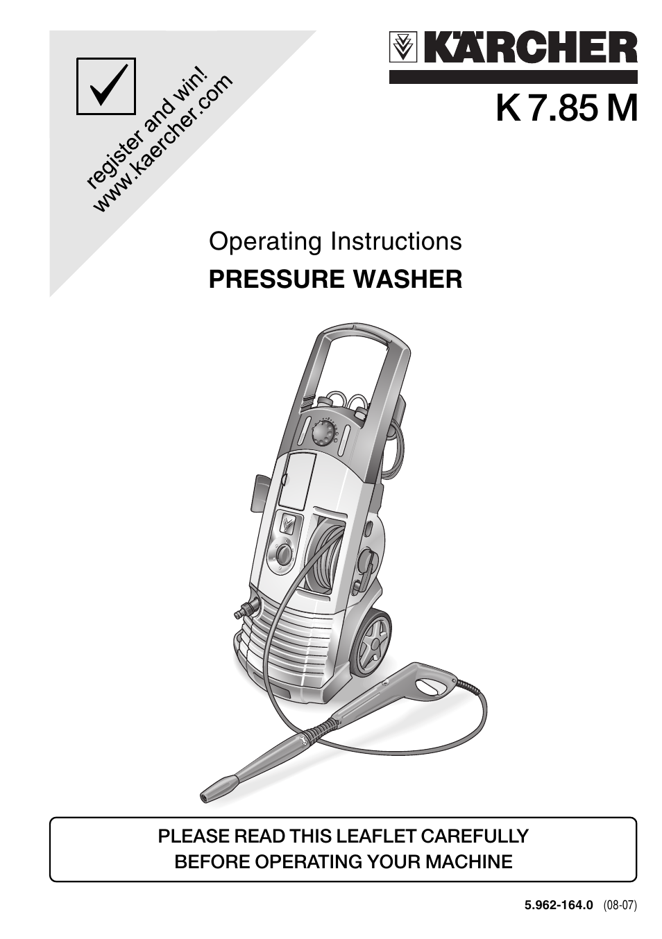 Karcher K 7.85 M User Manual | 24 pages