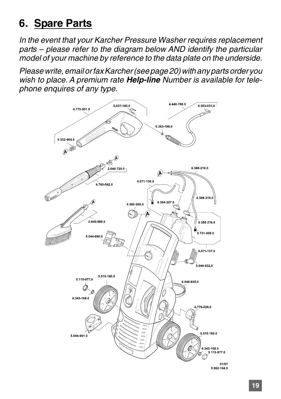 Spare parts | Karcher K 7.85 M User Manual | Page 19 / 24