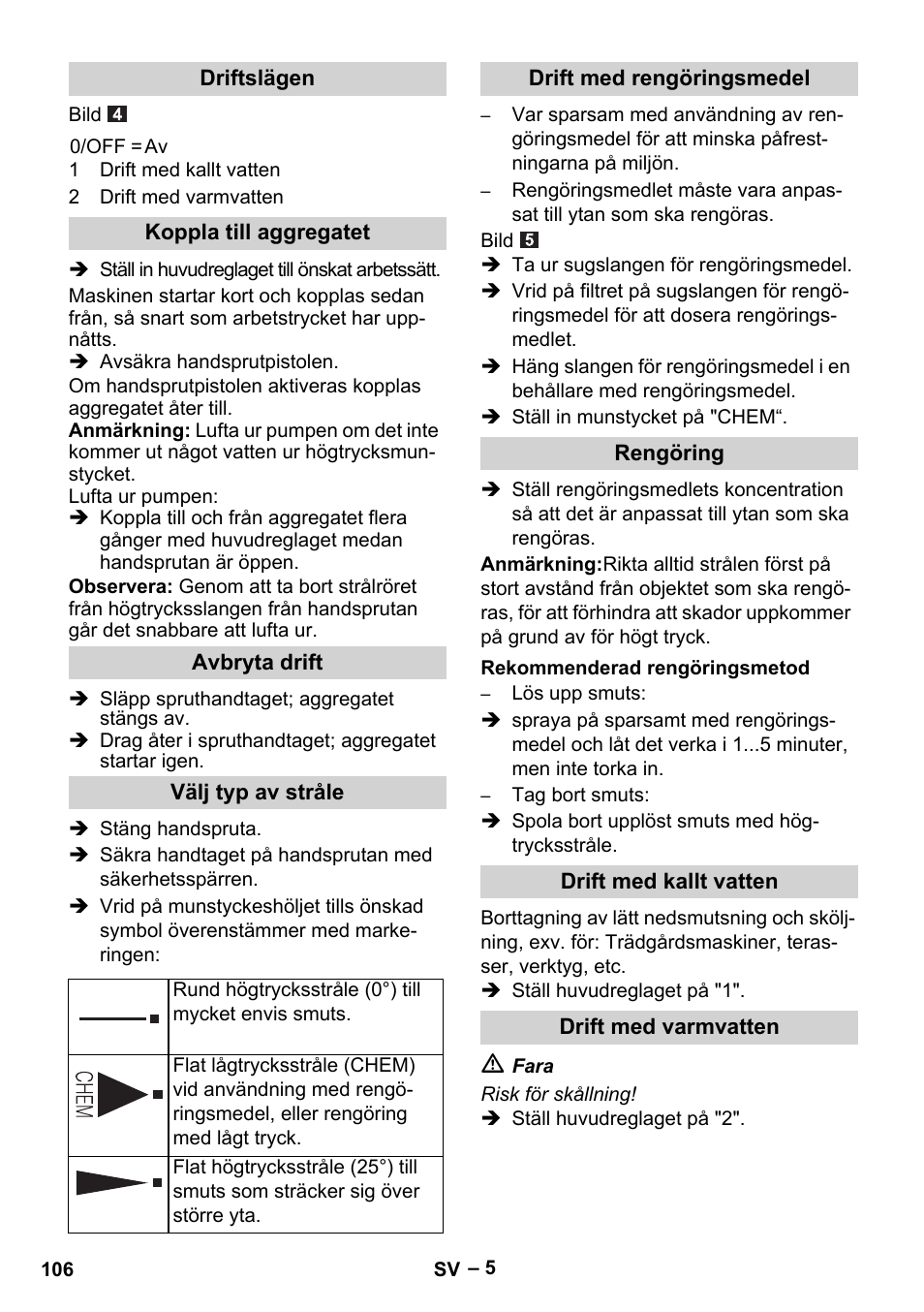 Karcher HDS 5/11 U/UX User Manual | Page 106 / 296