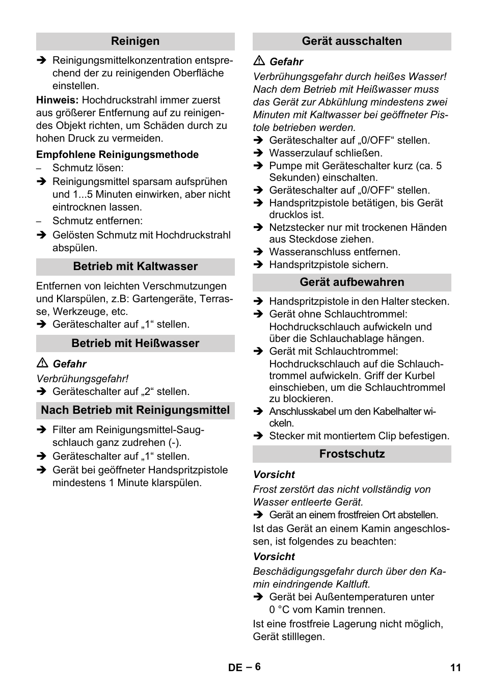 Karcher HDS 5/11 U/UX User Manual | Page 11 / 296