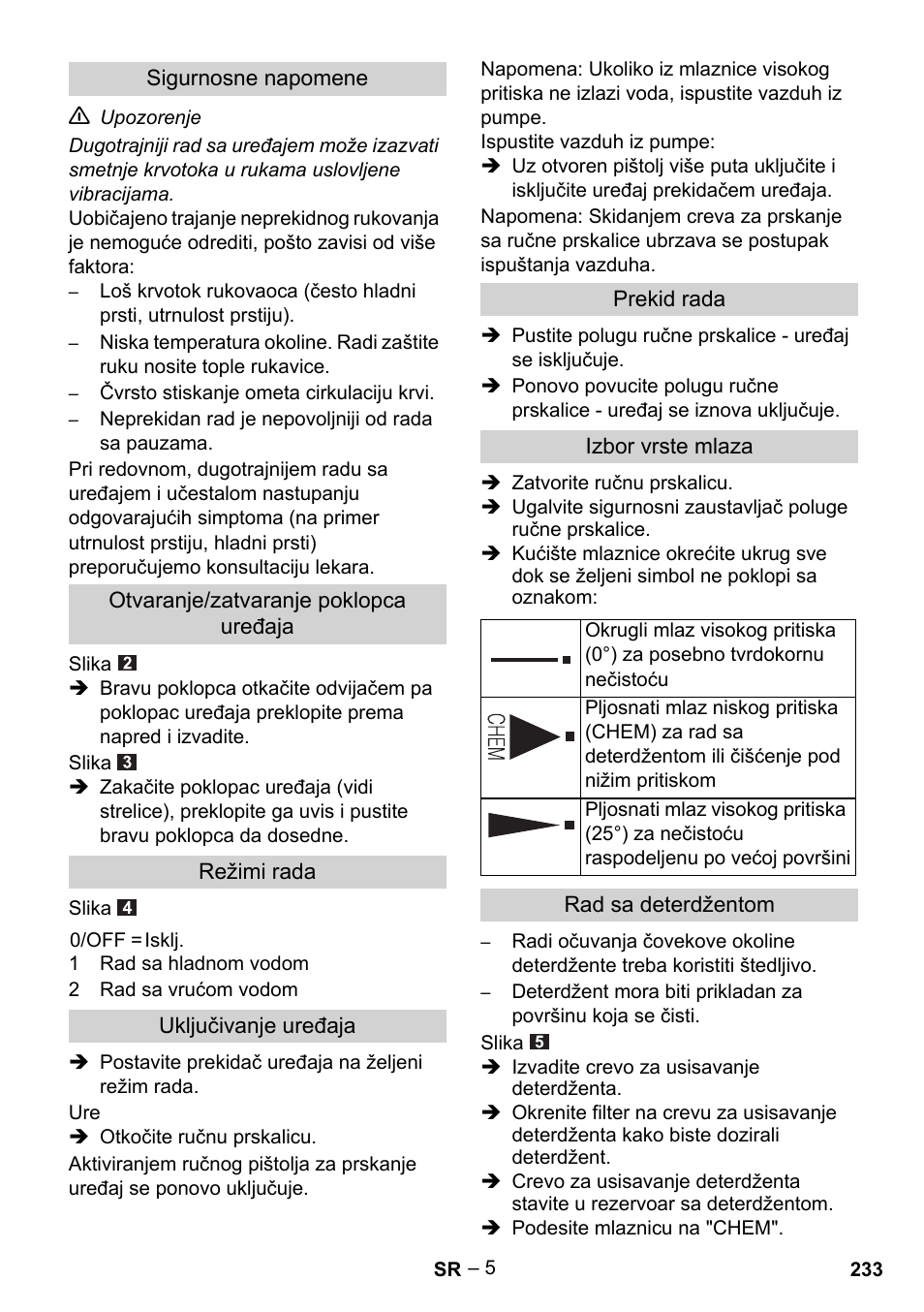 Karcher HDS 5/11 U/UX User Manual | Page 233 / 296